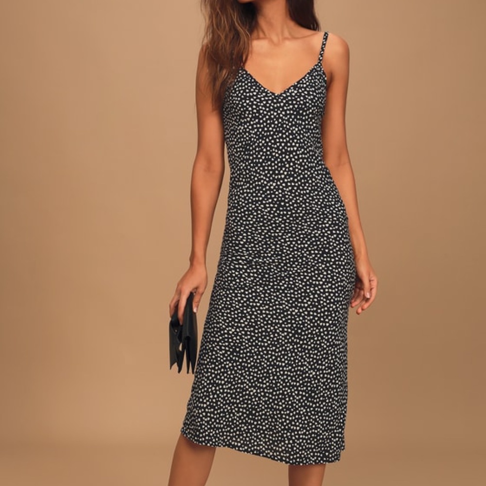 THE PEOPLE VS Rayon HEART Print VENUS Slip Dress S